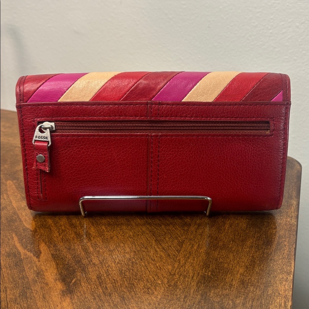 Fossil Women's Multicolor Full Leather Wallet - Picture 9 of 9
